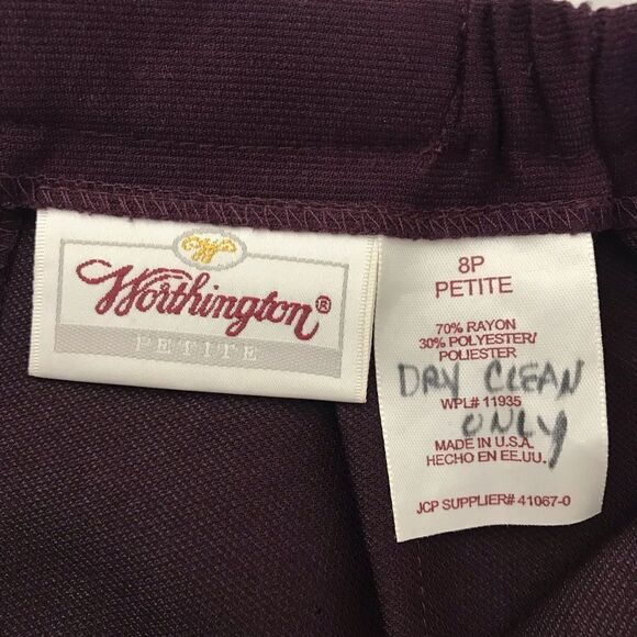 Worthington Petites plum skirt 8P - Picture 5 of 7